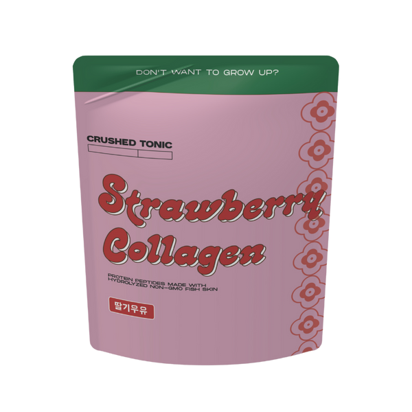Image of Crushed Tonic's Strawberry Milk Collagen Pouch Flavor